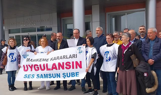 SES SAMSUN ŞUBESİ, BARIŞ AKADEMİSYENİ PROF. DR. TANER ÖZBENLİ'NİN GÖREVE İADE EDİLMEMESİNE TEPKİ GÖSTERDİ