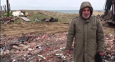 Sinop'ta evi yanan vatandaş: "Yetkililerin yardımlarını bekliyorum"