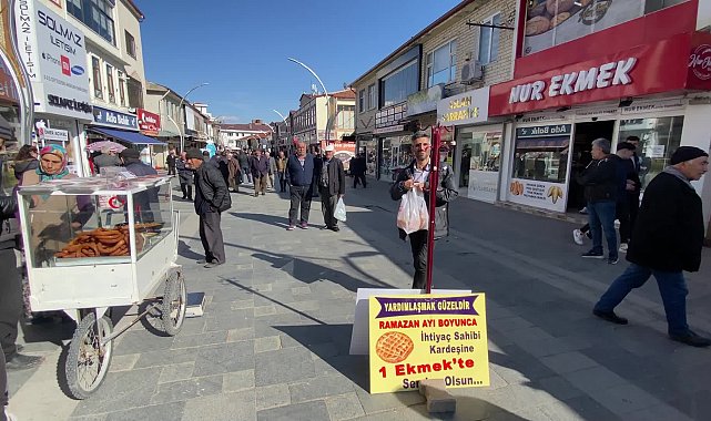 YOZGAT’TA ELBİSE ASKISI İLE HAYATA GEÇİRİLEN '‘ASKIDA EKMEK'’ UYGULAMASI İLGİ GÖRÜYOR