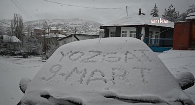 YOZGAT’TA SICAK HAVANIN ARDINDAN YAĞAN KAR ÇİFTÇİLERİ SEVİNDİRDİ