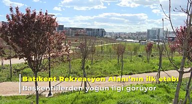 Ankara Büyükşehir'in Batıkent Rekreasyon Alanı'na başkentlilerden yoğun ilgi