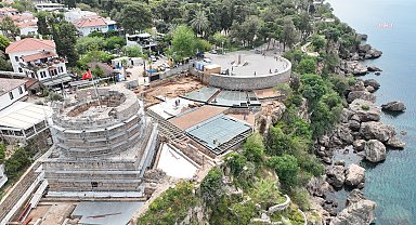 Antalya Büyükşehir'den 'Hıdırlık Kulesi Seyir Terası Projesi'nde yoğun çalışma 