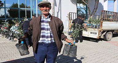 Antalya Büyükşehir'den Serik'e zeytin fidesi desteği