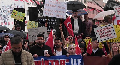 ATANAMAYAN ÖĞRETMENLER ANKARA’DA EYLEM YAPTI: “2023 KPSS PUANI VE SIRALAMALARIMIZLA MÜLAKATSIZ 68 BİN ÖĞRETMEN ATAMASININ YAPILMASIYLA BİRLİKTE GÖREVİMİZİ YURDAN HER BİR KÖŞESİNDE İCRA ETMEYE HAZIRIZ