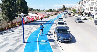 Aydın Büyükşehir Belediyesi'nden Kuşadası'na bisiklet ve yürüyüş yolu