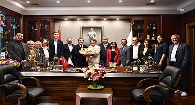CHP ilçe başkanlarından Tepebaşı Belediye Başkanı Ataç'a ziyaret
