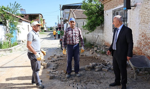 ÇİNE BELEDİYE BAŞKANI KIVRAK, SAHA ÇALIŞMALARINI YERİNDE TAKİP EDİYOR