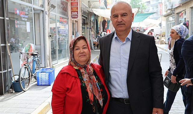 ÇİNE BELEDİYE BAŞKANI KIVRAK’TAN SEMT PAZARINA ZİYARET