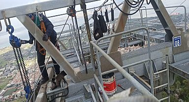 İzmir Büyükşehir Belediyesi'nin Teleferik Tesisleri'nde bakım çalışmaları tamamlandı
