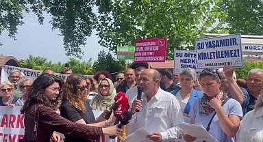İZNİK HALKINDAN İZNİK GÖLÜ’NE 150 METRE UZAKLIKTA YAPILMASI PLANLANAN TESİSE PROTESTO: 