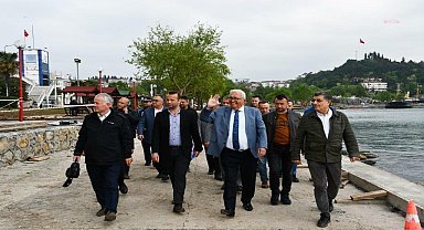 Karadeniz Ereğli Belediye Başkanı Posbıyık'tan sahilde inceleme