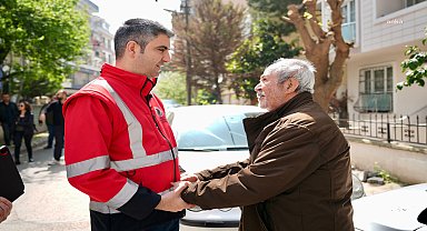 Kartal Belediye Başkanı Yüksel'den, Cevizli'de balkonun çöktüğü bölgede inceleme