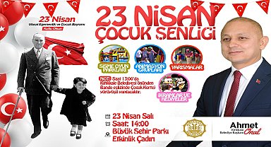 Kırıkkale Belediyesi'nden çocuklara 23 Nisan kutlaması