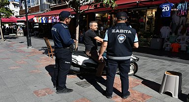 Kuşadası Belediyesi Zabıta Müdürlüğü'nden motosiklet denetimi