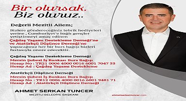 MEZİTLİ BELEDİYE BAŞKANI TUNCER’DEN HEDİYE YERİNE BAĞIŞ ÇAĞRISI