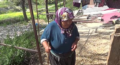 OSMANİYE SUMBAS'TA AHIRIN BİTİŞİĞİNDEKİ KULÜBEDE YAŞAYAN DEPREMZEDE: 