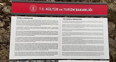 Sümela Manastırı'nda bayram tatili yoğunluğu yaşanıyor