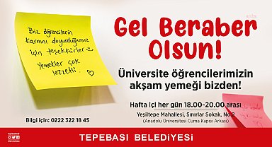 TEPEBAŞI BELEDİYESİ’NİN ÖĞRENCİLERE YEMEK İKRAMI BAYRAMDAN SONRA DEVAM EDECEK
