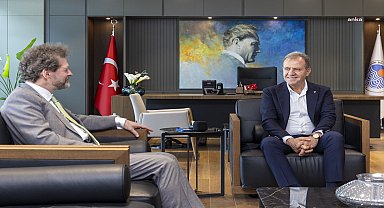 Vahap Seçer, Kuzey Makedonya Büyükelçisi Manasıjevskı ile bir araya geldi