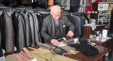Yozgat'ta 71 yıldır terzilik yapan Yaşar Özayan: "Çırak bulamıyoruz. Meslek yok olmaya başladı"