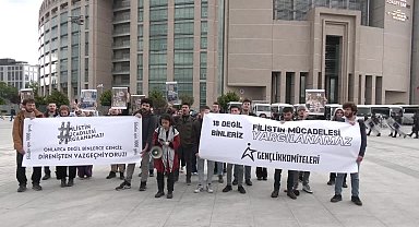 1 Mayıs'ta arkadaşları gözaltına alınan ''Filistin için bin genç'' eylemcileri: ''Filistin mücadelesi yargılanamaz''