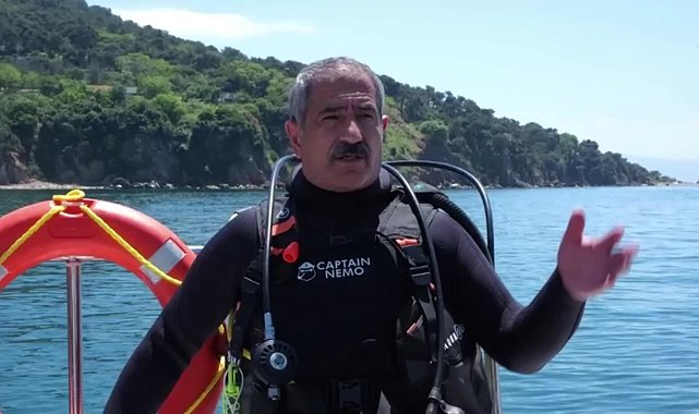 Adalar Belediye Başkanı Madam Martha Koyu'nda dalış yaptı