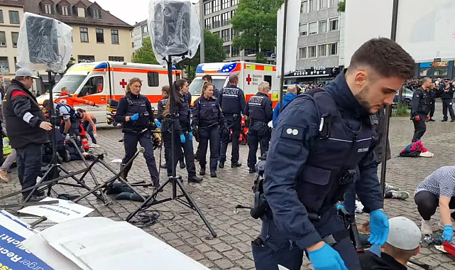 Almanya'nın Mannheim kentinde bıçaklı saldırı