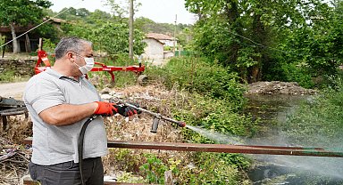 Altıeylül Belediyesi’nden ilçe genelinde ilaçlama çalışması