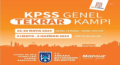 Ankara Büyükşehir’den KPSS’ye girecek vatandaşlara destek: “KPSS Genel Tekrar Kampı”