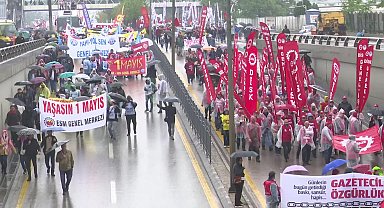 Ankara'da binlerce emekçi yağmura rağmen 1 Mayıs'ı coşkuyla kutladı