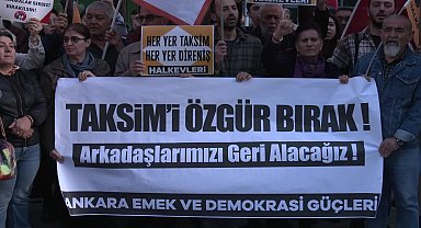 Ankara Emek ve Demokrasi Güçleri, 1 Mayıs'ta tutuklananlar için eylem yaptı
