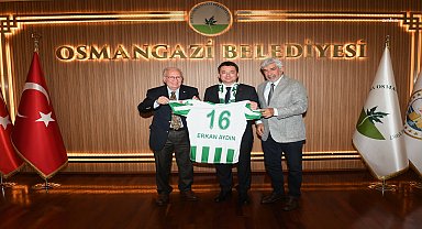 Bursaspor yönetiminden Osmangazi Belediye Başkanı Aydın'a ziyaret