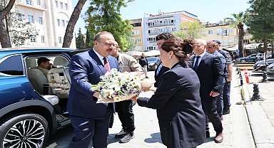 Çine Belediye Başkanı Kıvrak, Aydın Valisi Yakup Canbolat'ı ağırladı