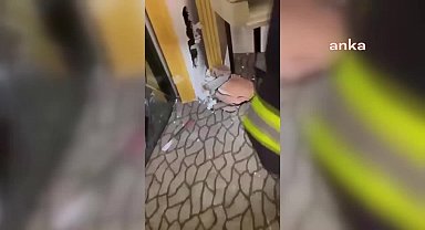 Çorum'da duvarın arasına sıkışan yavru kediyi itfaiye ekipleri kurtardı