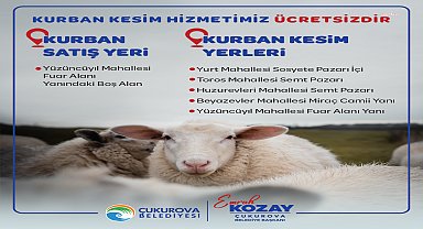 Çukurova’da kurban satış ve kesim yerleri belirlendi