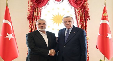 Cumhurbaşkanı Erdoğan, Hamas Siyasi Büro Şefi Haniye ile görüştü