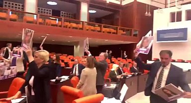 DEM Parti'liler Kobani davası kararlarını TBMM Genel Kurulu'nda protesto etti