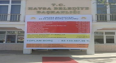 Edirne Havsa Belediye Başkanı Özden: "Belediyenin borcu 83 milyon TL. Hiçbir iş yapmasak, maaş ödemesek bu borca gelirimiz yine yetmiyor"
