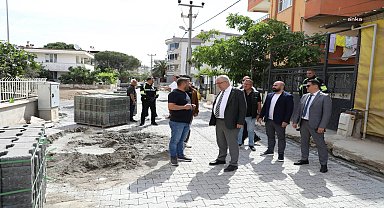Edremit Belediye Başkanı Ertaş'tan saha incelemesi