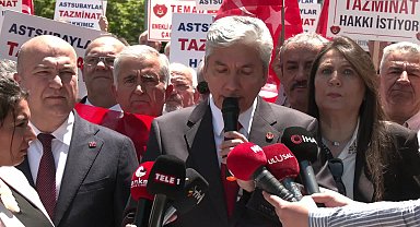 Emekli astsubaylar özlük hakları için eylemde... TEMAD Başkanı Hamza Dürgen: