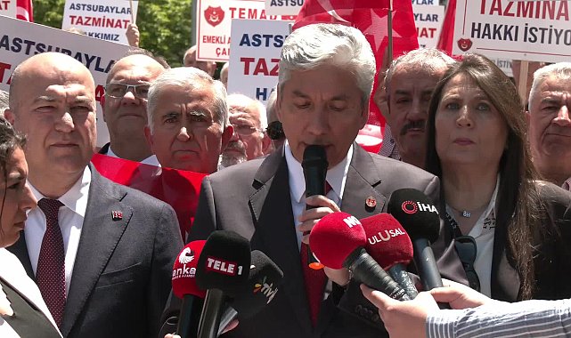 Emekli astsubaylar özlük hakları için eylemde... TEMAD Başkanı Hamza Dürgen: