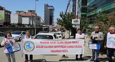 Emekliler TÜİK binası önünden seslendi: 