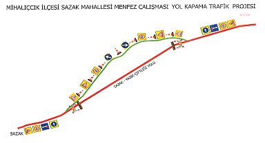 Eskişehir Büyükşehir Belediyesi’nden sürücülere Mihalıççık Sazak Yolu uyarısı