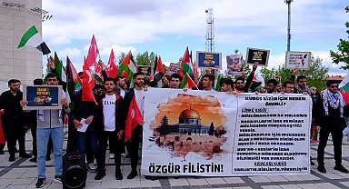 Eskişehir Osmangazi Üniversitesi'nde Filistin'e destek yürüyüşü
