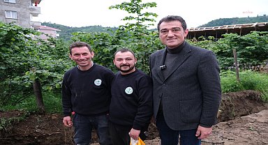 Giresun Belediye Başkanı Köse, saha çalışmalarını yerinde inceledi