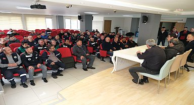 Giresun Belediye Başkanı Köse, temizlik işleri personeliyle bir araya geldi