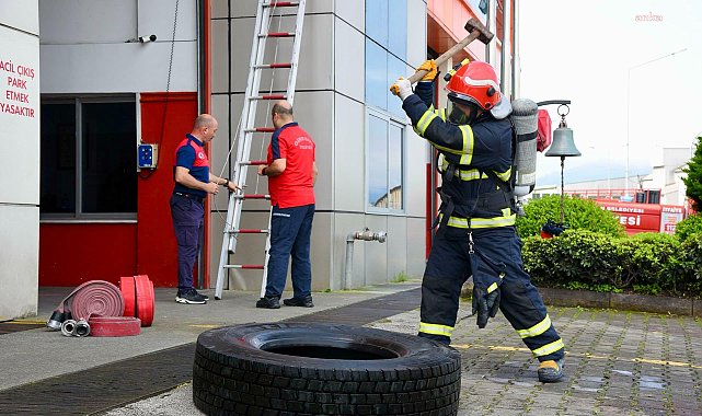 Giresun Belediyesi'nden itfaiye personeline kondisyon eğitimi