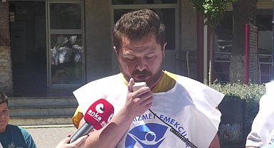 Hemşireler, İzmir'de özlük haklarının iyileştirilmesi talebiyle açıklama yaptı: "Hemşire açığı kapatılmalı, iş yükü azaltılmalıdır"