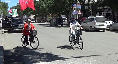 Iğdır'da Gençlik Bayramı için pedal çevirdiler