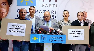 İYİ Parti Odunpazarı İlçe Başkanı Gürol Yer: "Ankara-İzmir YHT Projesi'nden çok net gol yedik"